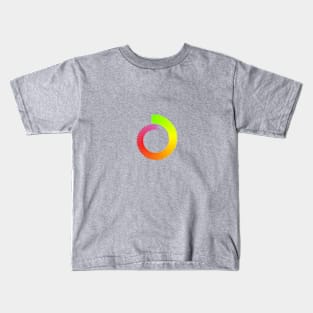 Infinity spiral green to red Kids T-Shirt